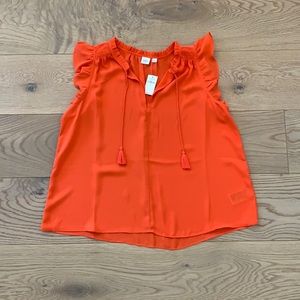 Gap Orange Blouse Top